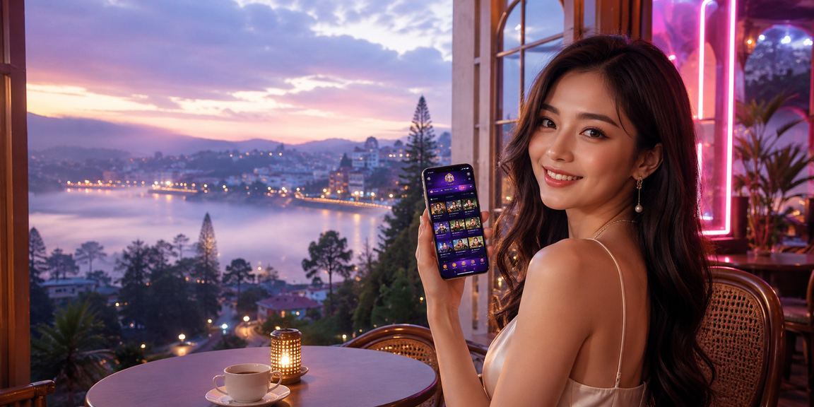 Giao diện người dùng qt99 trên điện thoại di động với nền thể thao và casino
